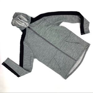 Spyder Active NWT Men's Heather Grey and Black Fill Zipper Hoodie, Small